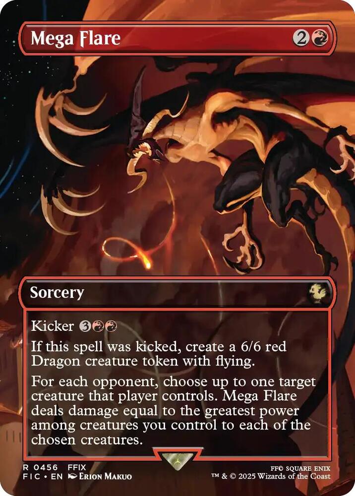 Mega Flare (Borderless) 456 card from Commander: FINAL FANTASY