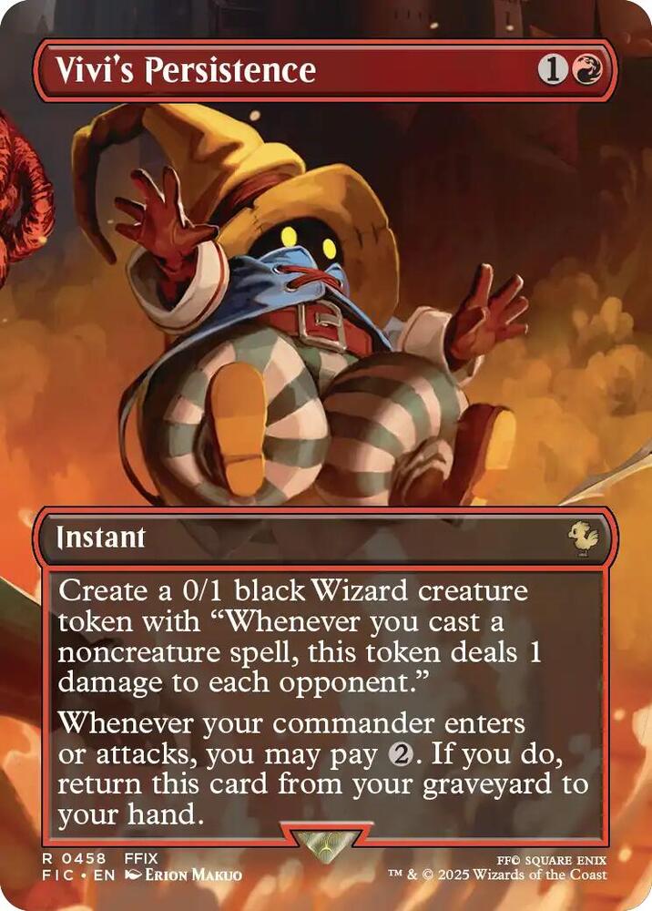 Vivi's Persistence (Borderless) 458 card from Commander: FINAL FANTASY