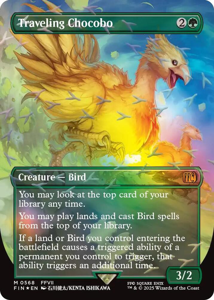 Traveling Chocobo (Borderless) (Chocobo Track Foil) 568 card from FINAL FANTASY