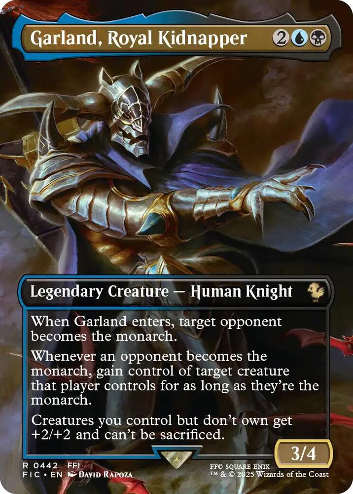 Garland, Royal Kidnapper (Borderless) 442 card from Commander: FINAL FANTASY