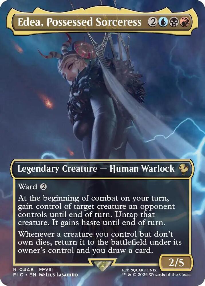 Edea, Possessed Sorceress (Borderless) 448 card from Commander: FINAL FANTASY