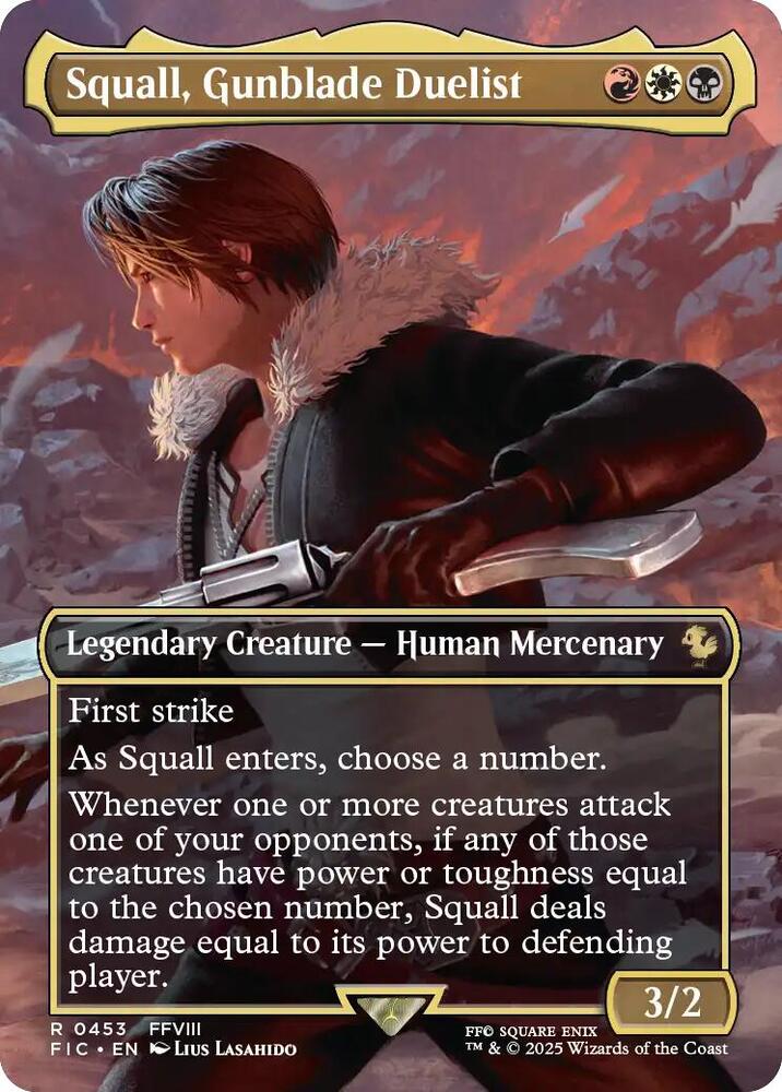 Squall, Gunblade Duelist (Borderless) 453 card from Commander: FINAL FANTASY