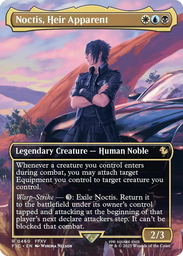 Noctis, Heir Apparent (Borderless) 460 card from Commander: FINAL FANTASY