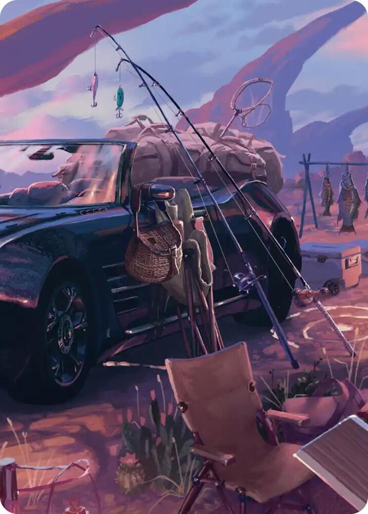 Fishing Gear Scene Art Card 20 card from Art Series: FINAL FANTASY