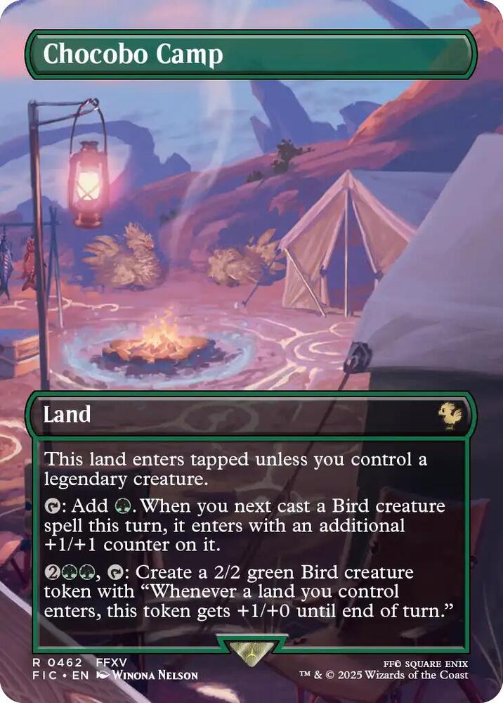 Chocobo Camp (Borderless) 462 card from Commander: FINAL FANTASY