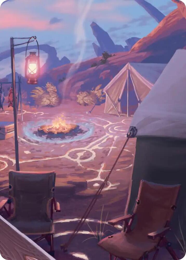 Chocobo Camp Scene Art Card 21 card from Art Series: FINAL FANTASY