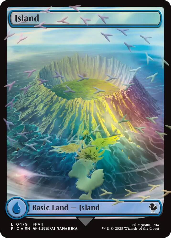 Island (Chocobo Track Foil) 479 card from Commander: FINAL FANTASY