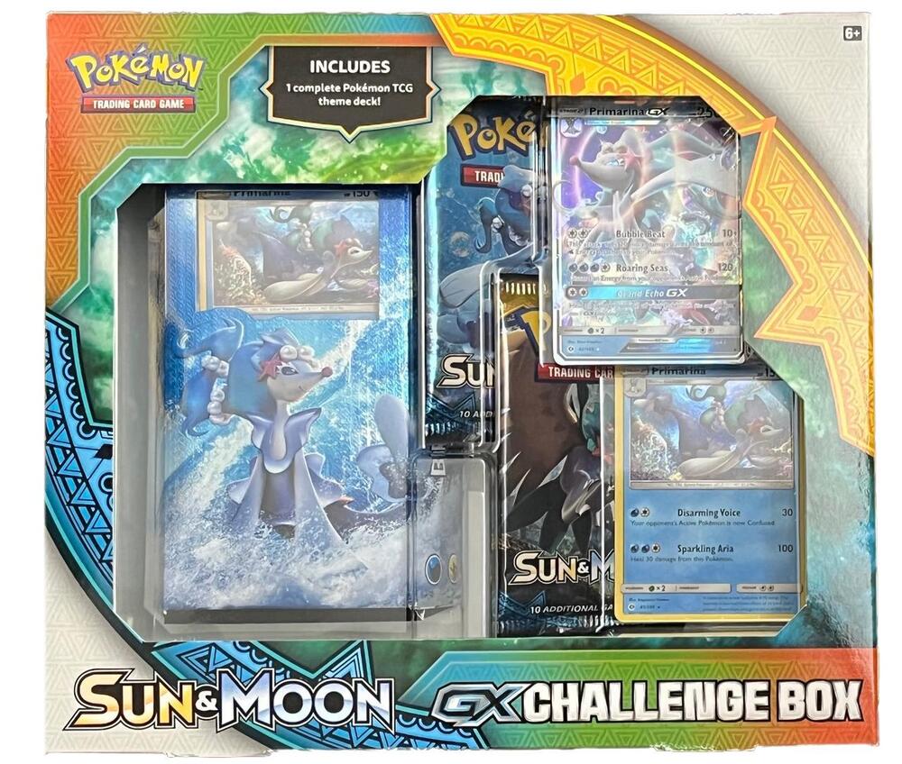 Sun & Moon GX Challenge Box [Primarina] card from SM Base Set