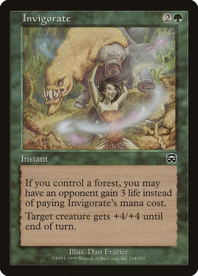 Invigorate 254 card from Mercadian Masques