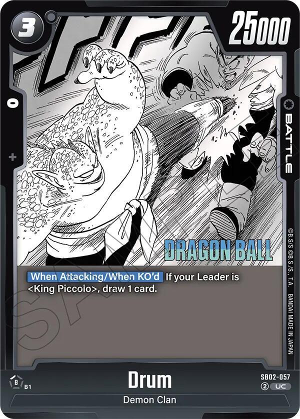 Drum SB02-057 card from Manga Booster 02