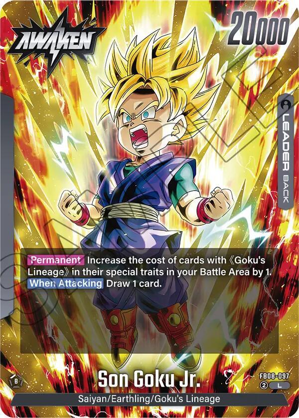 Son Goku Jr. FB08-097 card from Saiyan's Pride