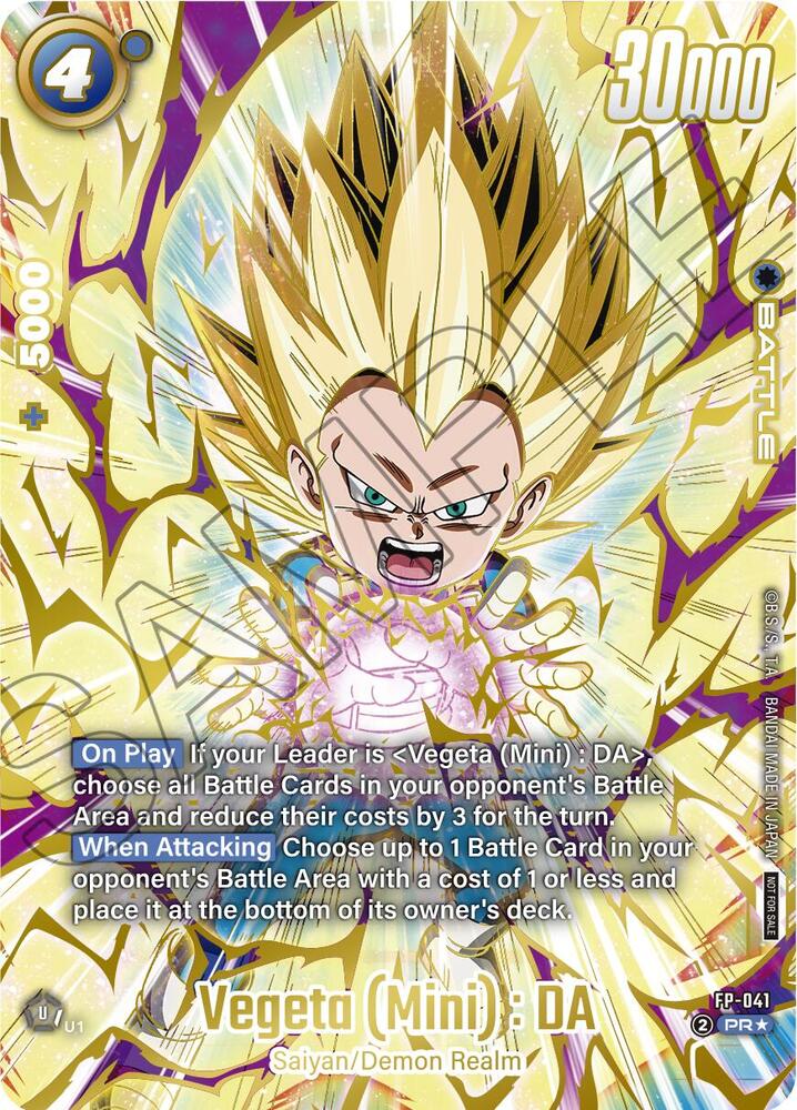 Vegeta (Mini) : DA (Ultimate Battle 2025 Vol.4) FP-041 card from Tournament and Championship Promos