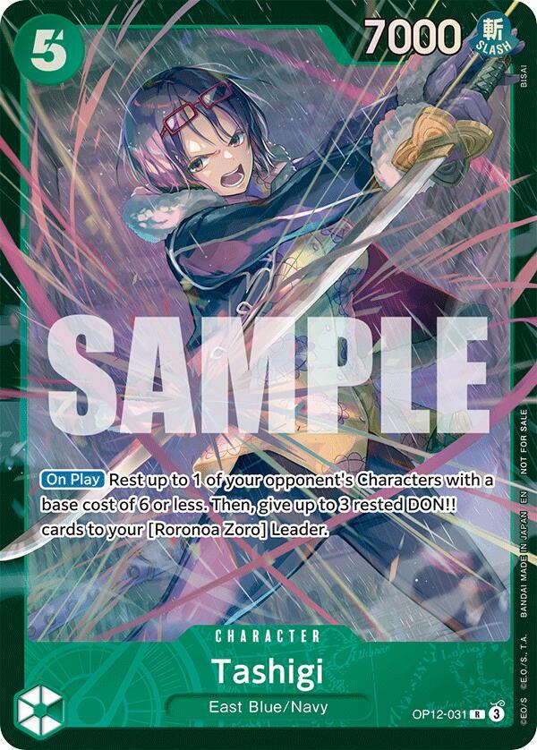 Tashigi (Store Treasure Cup 2025) OP12-031 card from One Piece Promotion Cards