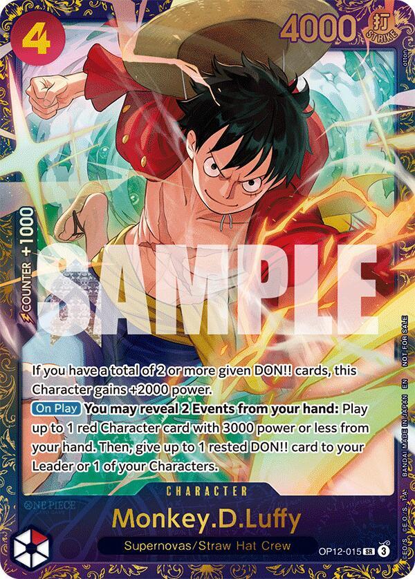 Monkey.D.Luffy (Treasure Cup 2025) OP12-015 card from One Piece Promotion Cards