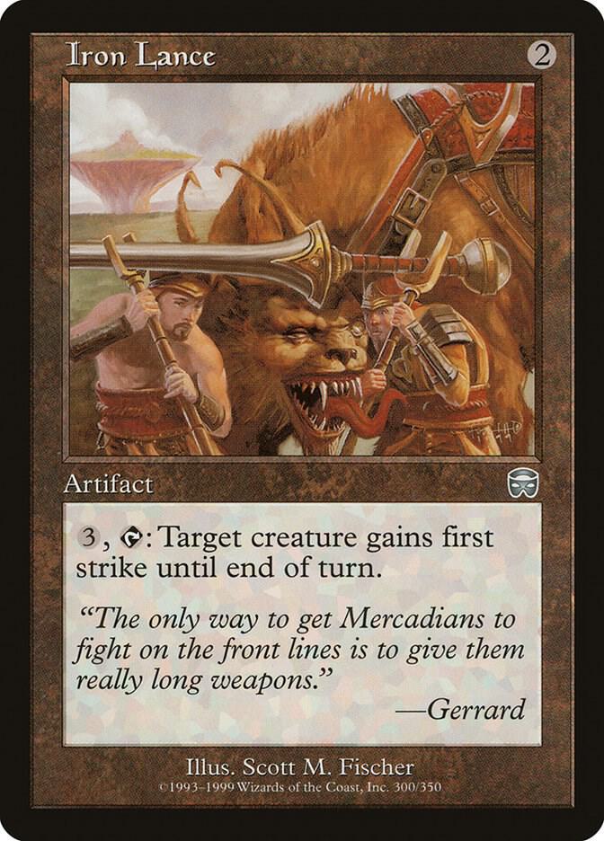 Iron Lance 300 card from Mercadian Masques