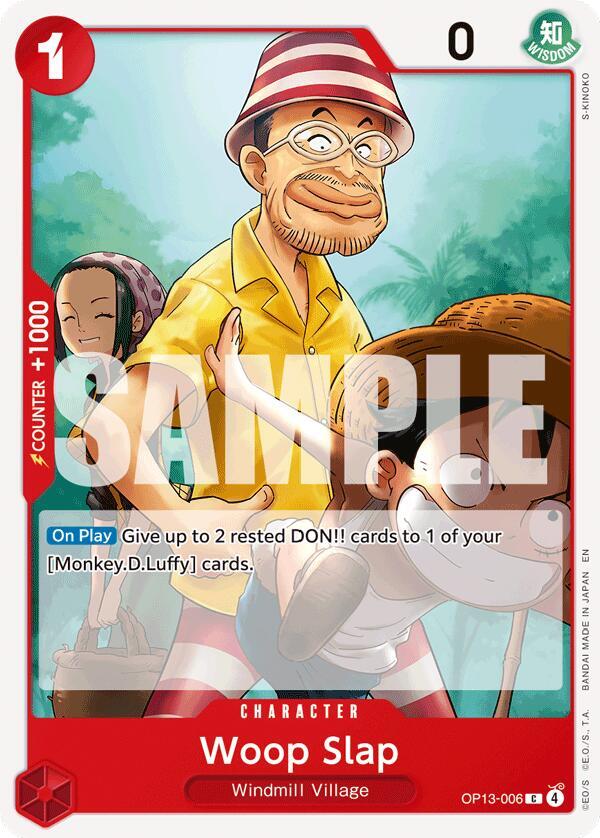 Woop Slap OP13-006 card from Carrying On His Will
