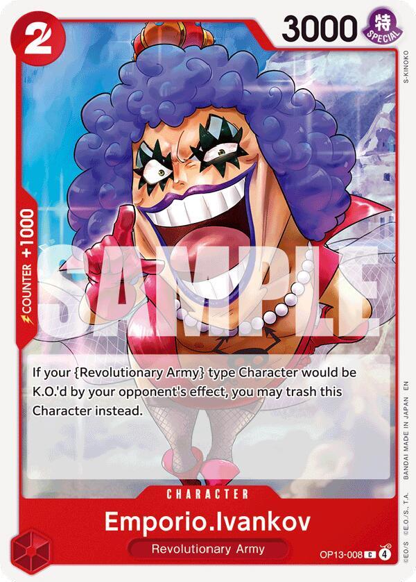 Emporio.Ivankov OP13-008 card from Carrying On His Will