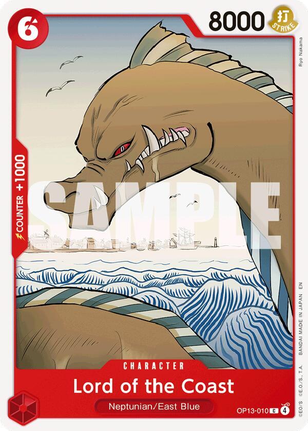 Lord of the Coast OP13-010 card from Carrying On His Will