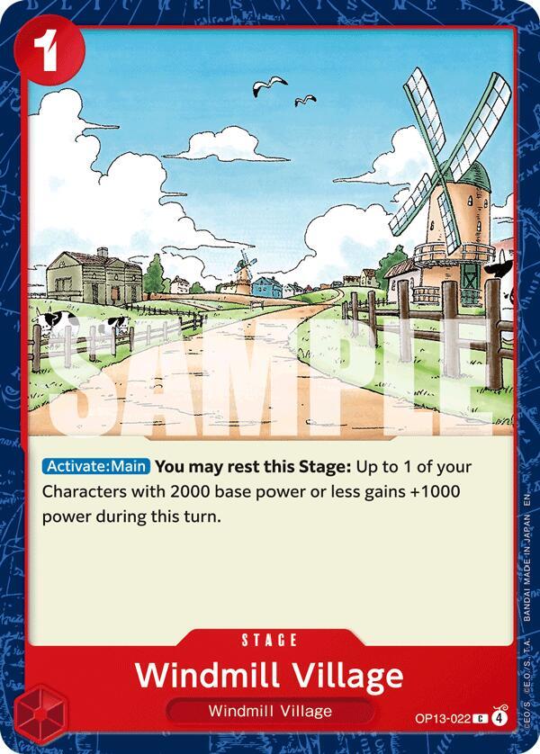 Windmill Village OP13-022 card from Carrying On His Will