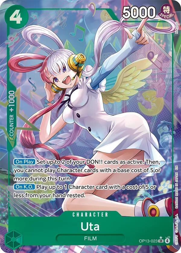 Uta (Alternate Art) OP13-023 card from Carrying On His Will