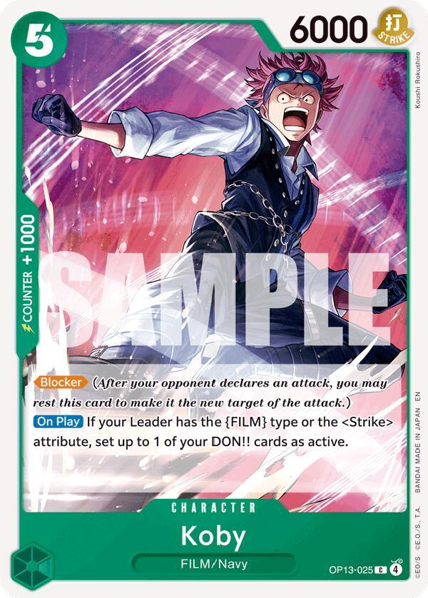 Koby OP13-025 card from Carrying On His Will