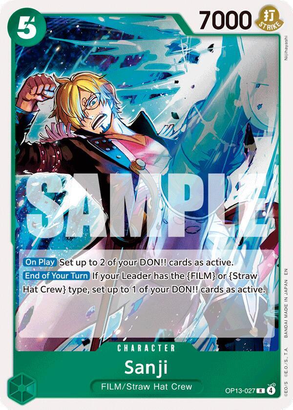 Sanji OP13-027 card from Carrying On His Will