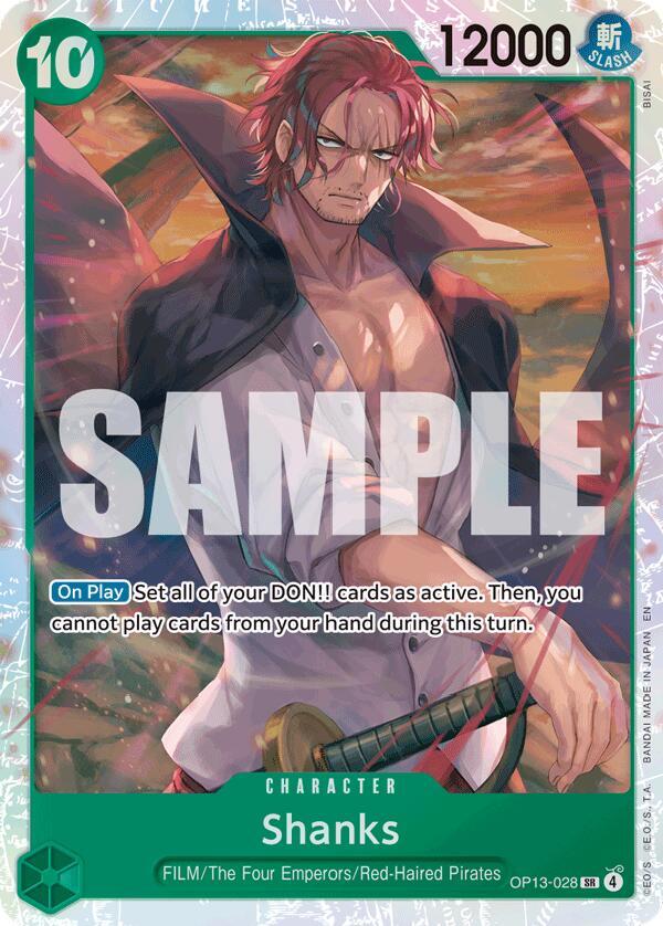 Shanks OP13-028 card from Carrying On His Will