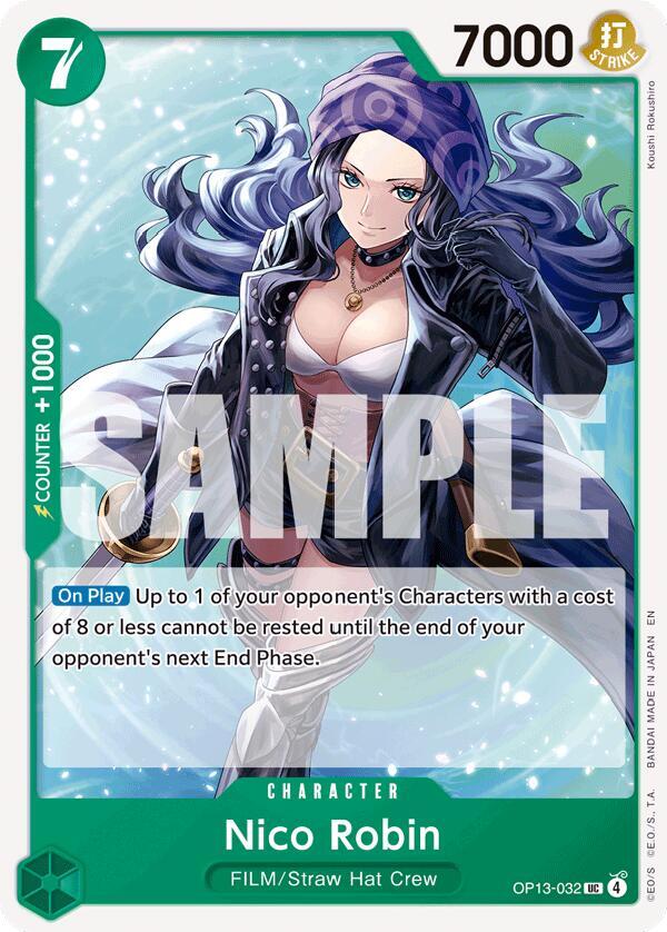 Nico Robin OP13-032 card from Carrying On His Will