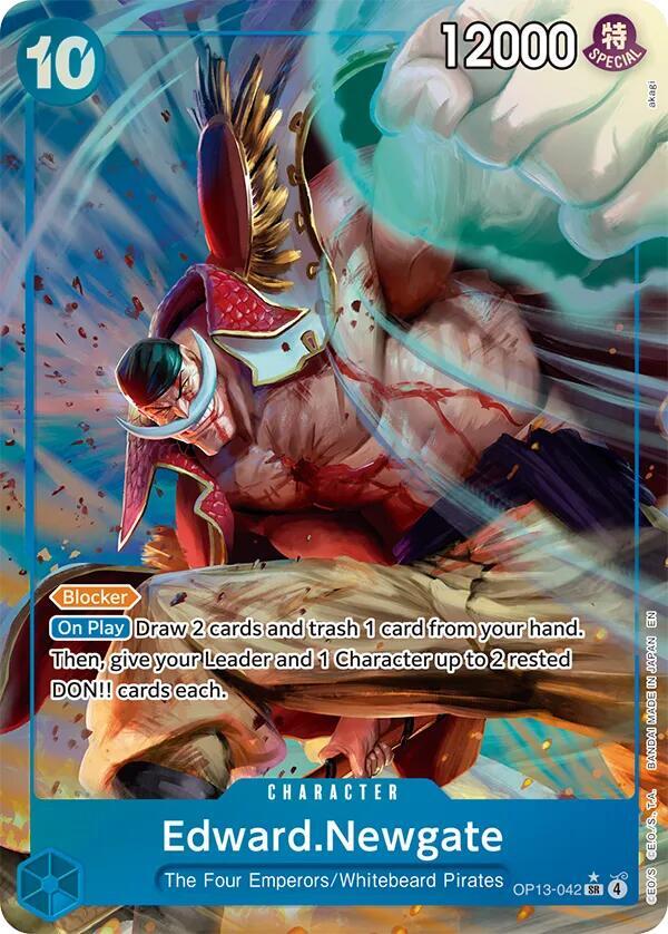 Edward.Newgate (Alternate Art) OP13-042 card from Carrying On His Will