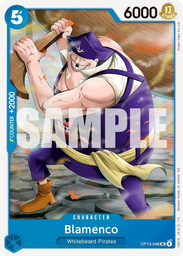 Blamenco OP13-048 card from Carrying On His Will