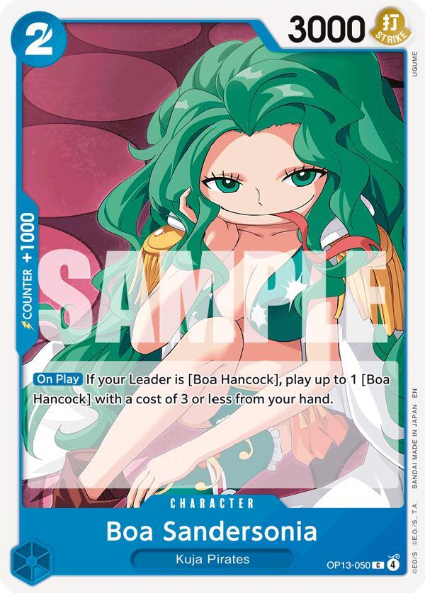 Boa Sandersonia OP13-050 card from Carrying On His Will