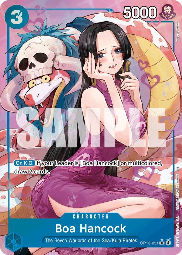 Boa Hancock (Alternate Art) OP13-051 card from Carrying On His Will