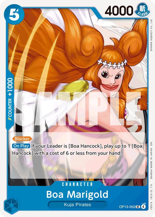 Boa Marigold OP13-052 card from Carrying On His Will