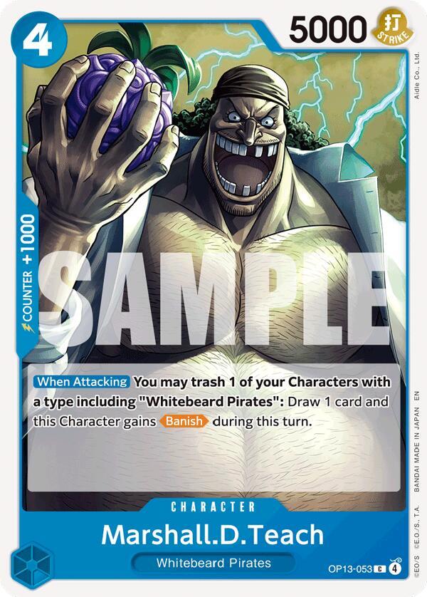Marshall.D.Teach OP13-053 card from Carrying On His Will