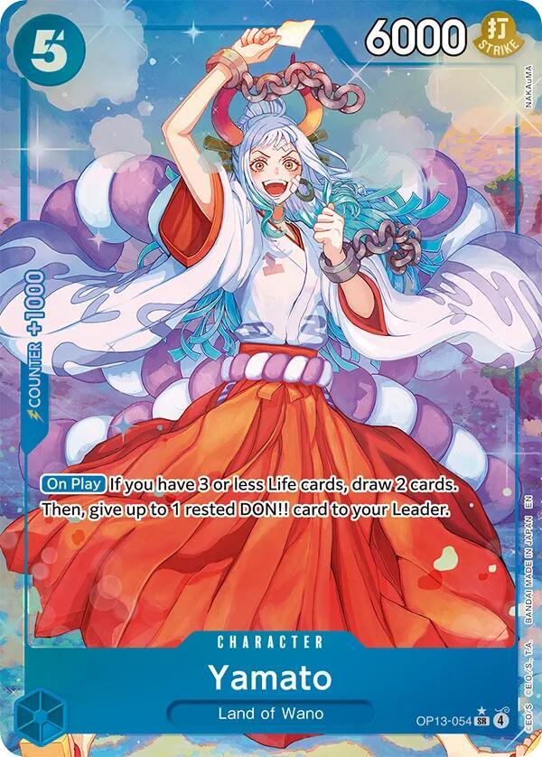 Yamato (Alternate Art) OP13-054 card from Carrying On His Will