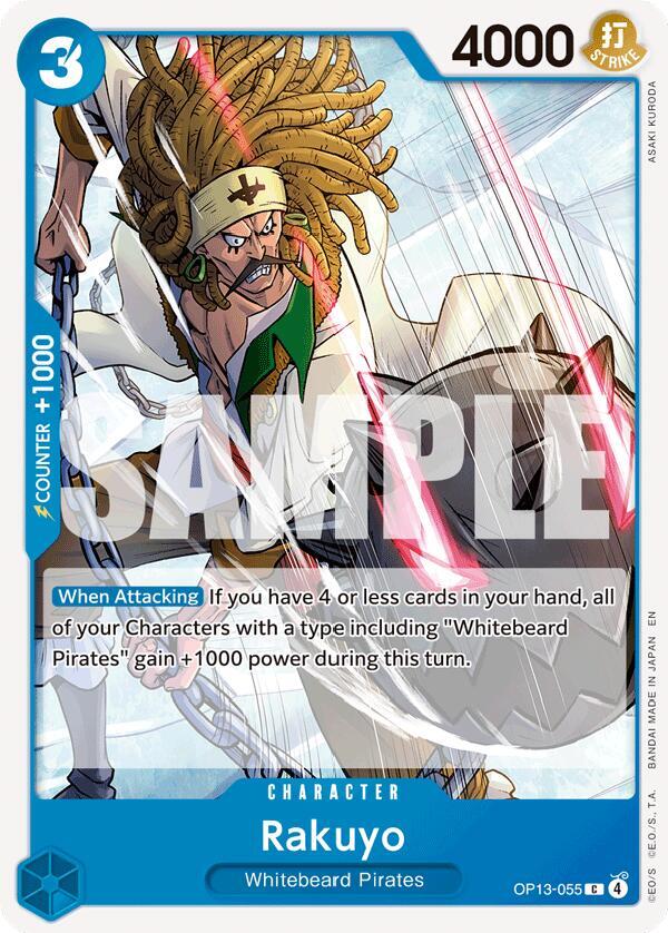 Rakuyo OP13-055 card from Carrying On His Will