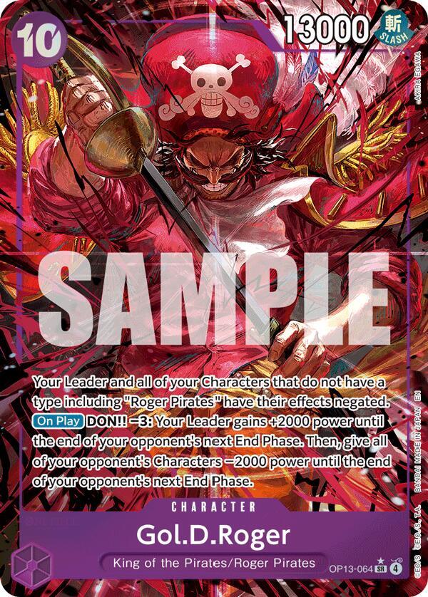 Gol.D.Roger (Alternate Art) OP13-064 card from Carrying On His Will