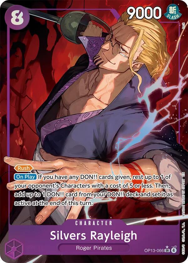 Silvers Rayleigh (Alternate Art) OP13-066 card from Carrying On His Will
