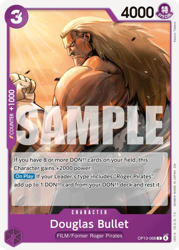 Douglas Bullet OP13-068 card from Carrying On His Will