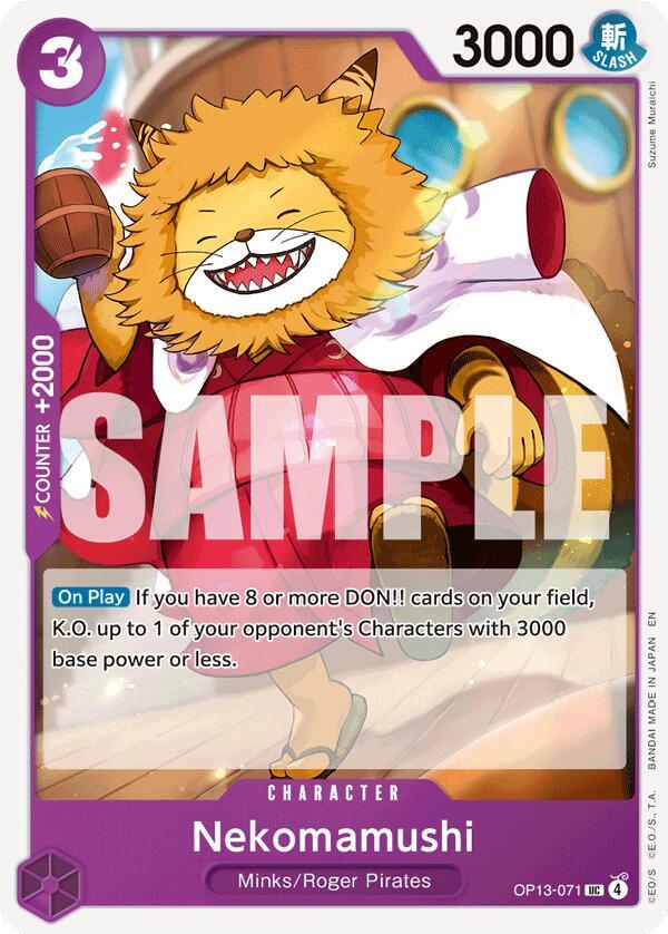Nekomamushi OP13-071 card from Carrying On His Will