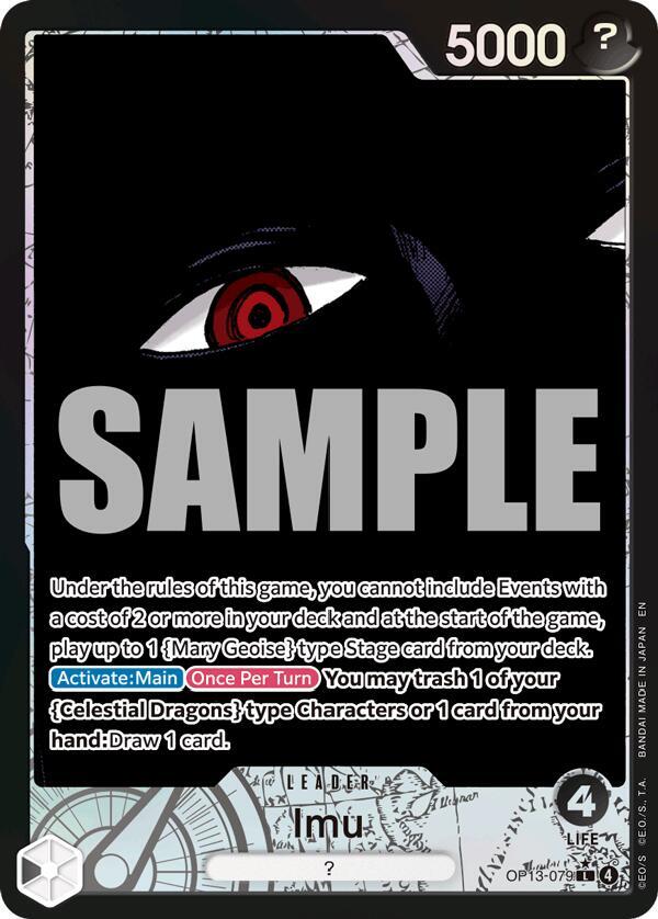Imu (Alternate Art) OP13-079 card from Carrying On His Will