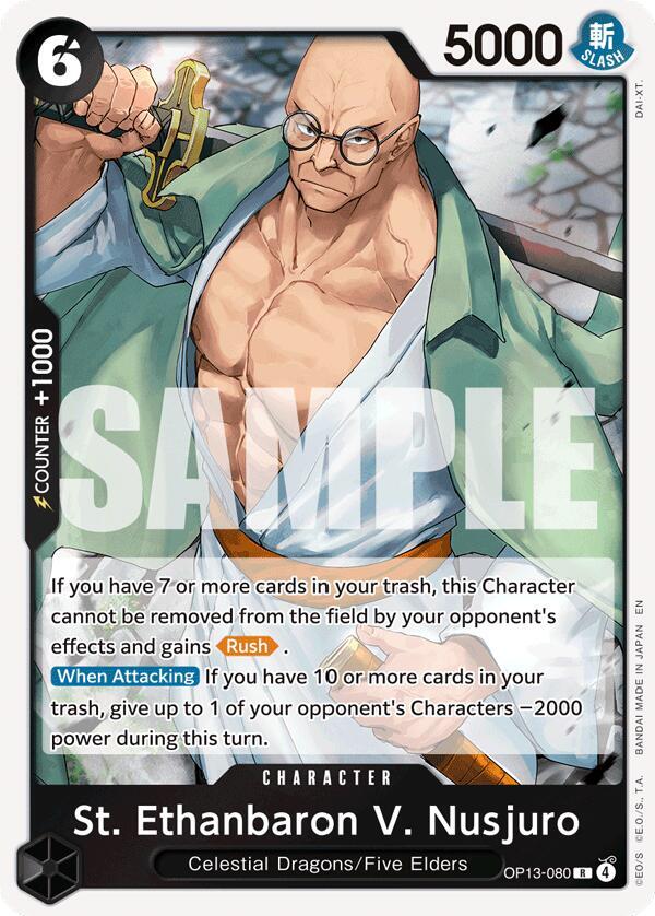 St. Ethanbaron V. Nusjuro OP13-080 card from Carrying On His Will
