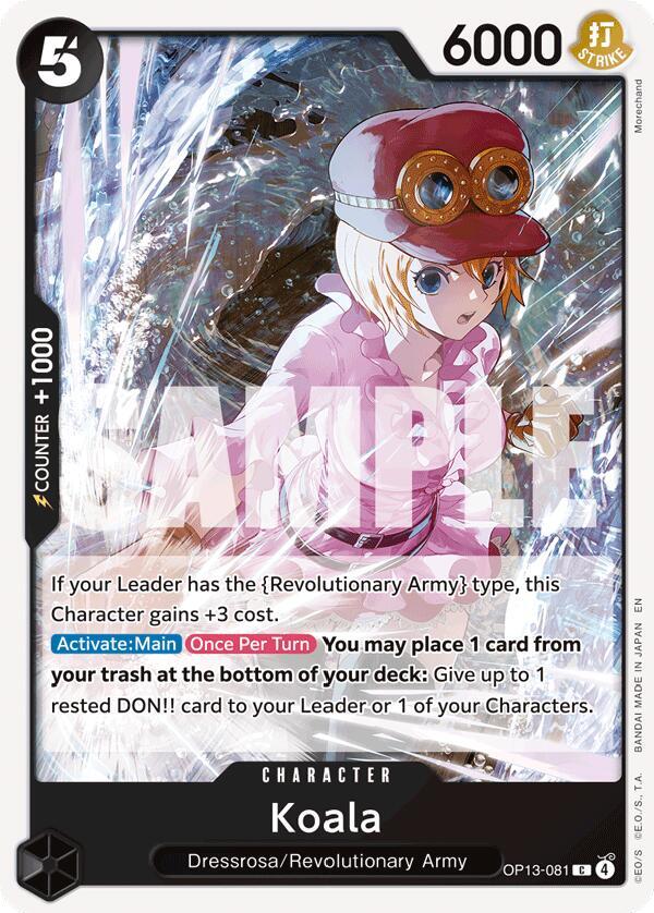 Koala OP13-081 card from Carrying On His Will