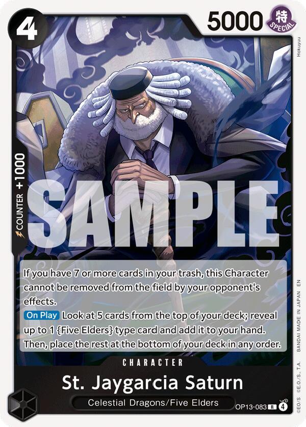 St. Jaygarcia Saturn OP13-083 card from Carrying On His Will