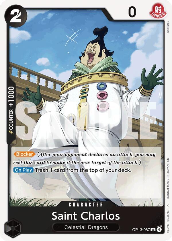 Saint Charlos OP13-087 card from Carrying On His Will
