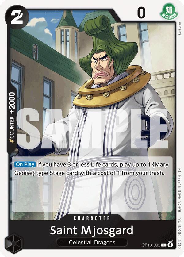 Saint Mjosgard OP13-092 card from Carrying On His Will