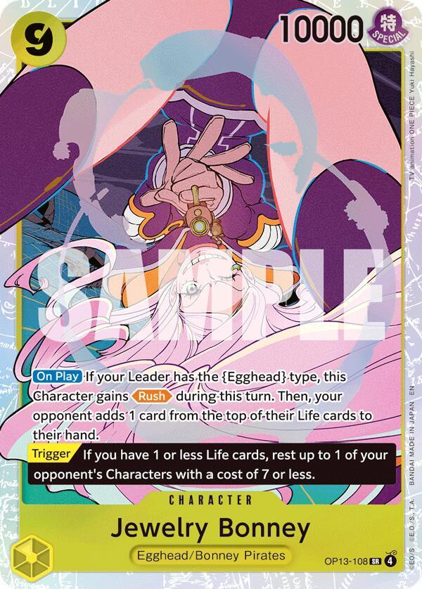 Jewelry Bonney OP13-108 card from Carrying On His Will