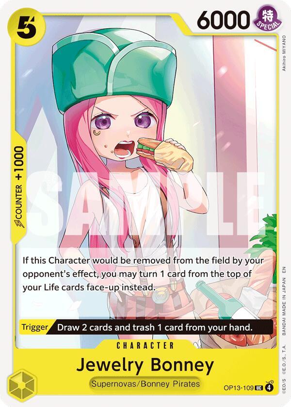 Jewelry Bonney OP13-109 card from Carrying On His Will