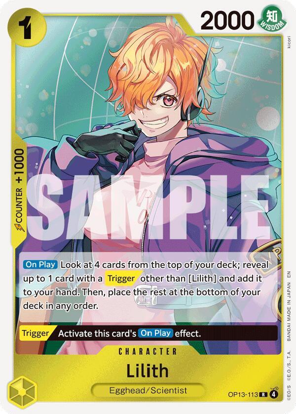 Lilith OP13-113 card from Carrying On His Will