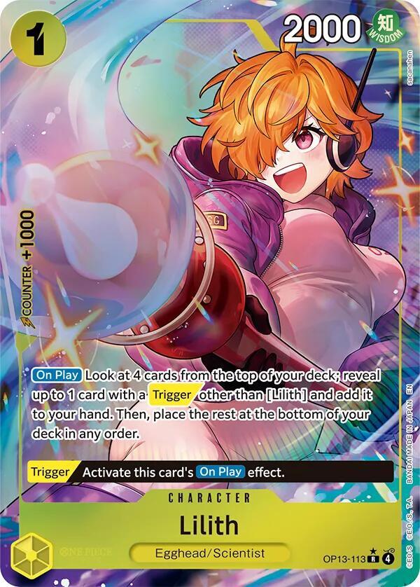 Lilith (Alternate Art) OP13-113 card from Carrying On His Will